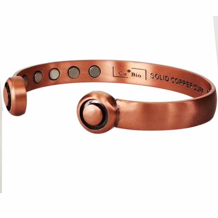 Copper Magnetic Bracelet Domed Men Women 12 Mags Vishachi