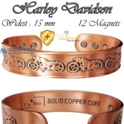 Motorcycle Mangetic Bracelet Bangle Solid Copper Harley Men