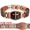 Magnetic Bracelet Jesus Cross Double Mags 5000G