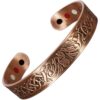 Celtic Copper Magnetic Bracelet Solid Bangle 12 Bio Men Phoenix