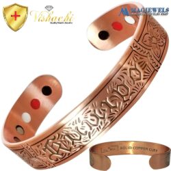 Copper Magnetic Bracelet Bangle Viking Kuiipo 12 Bio Vishachi
