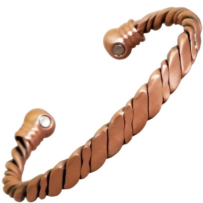 Copper Magnetic Bracelet Bangle Chunky Twisted Men Women
