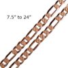 Copper Chain Anklet Bracelet Necklace Pure Solid Copper 8mm Filagro