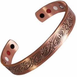Copper Celtic Magnetic Bracelet Bangle Bio Men Women 7" Viking