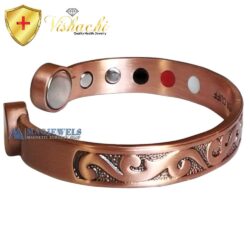 Copper Magnetic Bracelet Bangle Celtic Black Women 12 Bio Vishachi