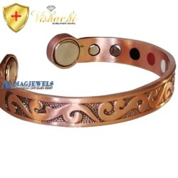 Copper Magnetic Bracelet Bangle Celtic Black Women 12 Bio Vishachi