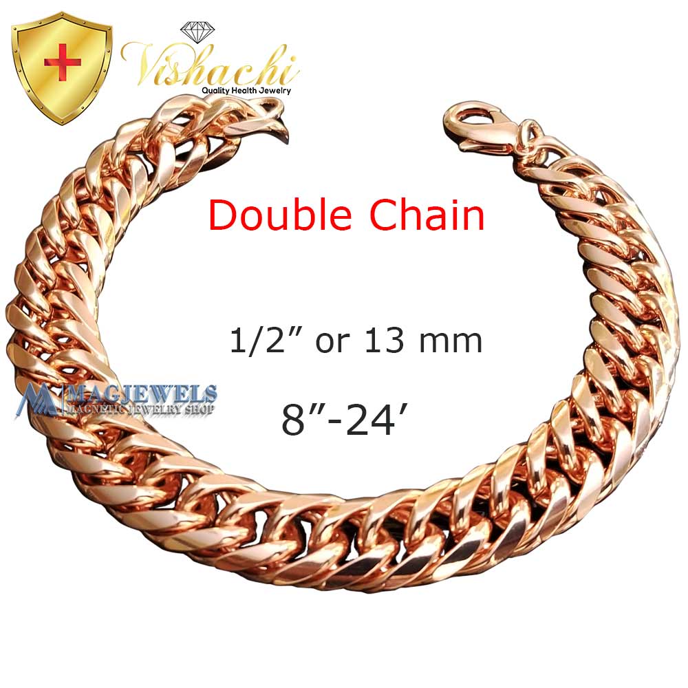 Heavy Chain Link Pure Copper Bracelet - Arthritis Health Pain Relieve  Bracelet | eBay