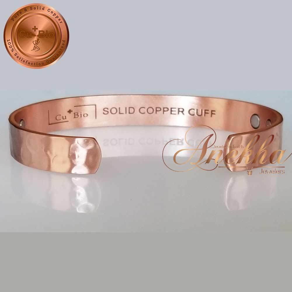 My Copper, Plain, Pure Copper Magnetic Bracelet -High Gauge 99.9% Soli –  Native Touch Design