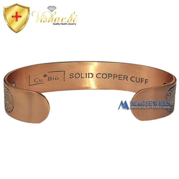 Copper Magnetic Bracelet Bangle Viking Kuiipo 12 Bio Vishachi