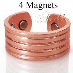 ROMAN MATTE MAGNETIC RING, VINTAGE 4 MAGS SIZE 9-12 ARTHRITIS CX33