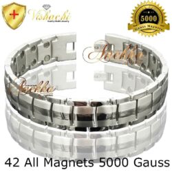 Titanium Magnetic Bracelet Silver Mags