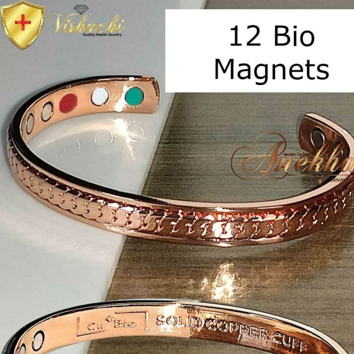 Copper Magnetic Bracelet Bangle Women 12 Bio