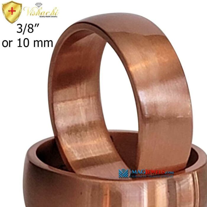 Copper wide ring 10 mm non magnetic
