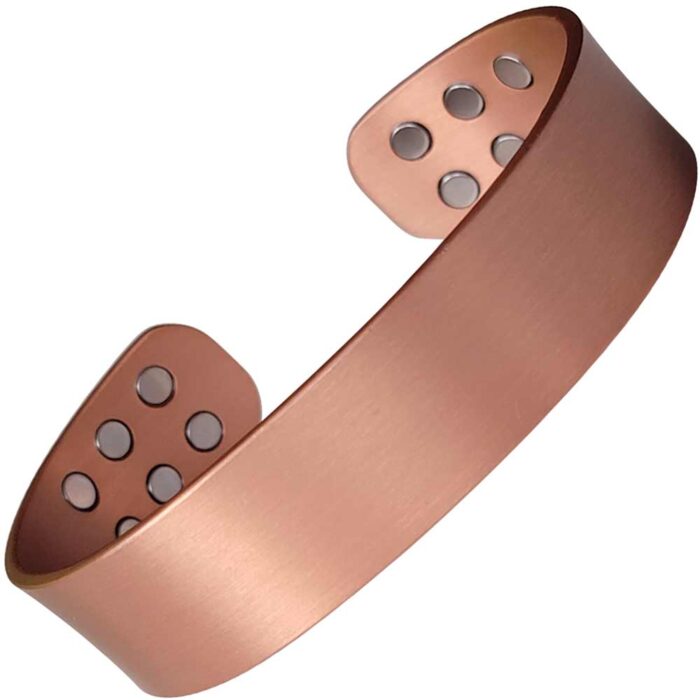 Wide Magnetic Bracelet Pure Solid Copper 5000G Chunky