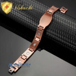 Magnetic Bracelet Men Cross Copper