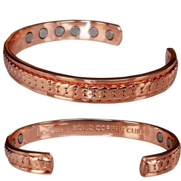 Copper Magnetic Bracelet Bangle Women 12 Mags