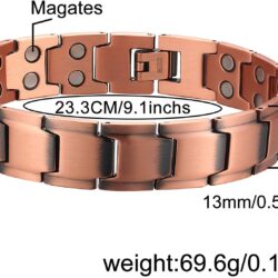 Copper Magnetic Bracelet Men Women Vishachi Double Mags