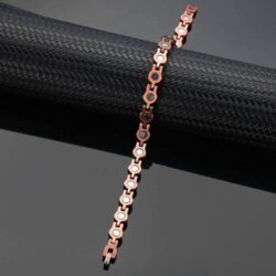Magnetic Anklet Bracelet Crystal Solid Copper Women Vishachi
