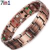 Magnetic Bracelet Pure Solid Copper Bio Men Vishachi 7in1