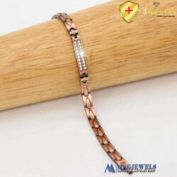 Copper Magnetic Bracelet Women Slim Crystal Vishachi