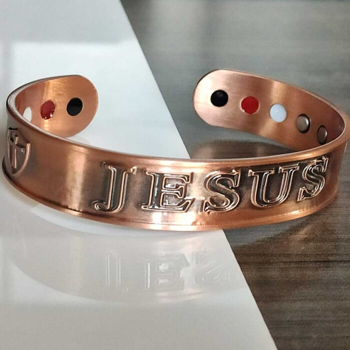 Jesus Cross Magnetic Bracelet Bangle