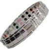 Copper Magnetic Bracelet Men Vishachi 7in1 Bio 5000G Silver