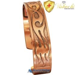 Solid Copper Magnetic Bracelet Samurai Warrior 12 Mag Vishachi