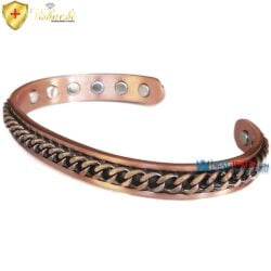 Copper Magnetic Bracelet Bangle Men Women 12 Mags Vishachi