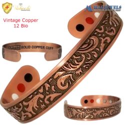 Solid Copper Magnetic Bracelet Celtic Viking 12 Bio Vishachi