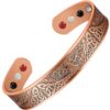 Magnetic Bracelet Bangle Solid Copper Tree Of Life 4in1 12 Bio Celtic Vishachi