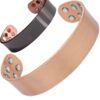 12 Bio Mags Most Widest Wide Solid Copper Magnetic Bracelet Bangle Vishachi Black